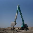 Large Excavators, 40 ton, Long Boom 17-meters for Rent