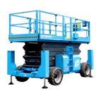 Diesel Rough Terrain Scissor Lifts Folded front