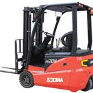 Socma FB16N Three Wheel Electric Forklift Left Side Image