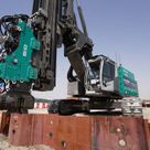 SR35 F with ABI Mobilram Piling Rig Construction Image