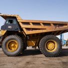 Used 2021 Cat 777E Rigid Dump Truck-Left side view