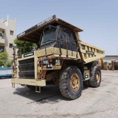 1995 Cat 769C Rigid Dump Truck Front Left View - RD-0186