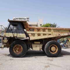 1995 Cat 769C Rigid Dump Truck Left View - RD-0187