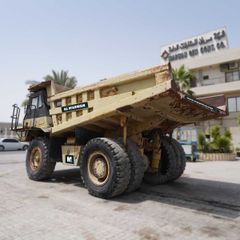 1995 Cat 769C Rigid Dump Truck Rear Left View - RD-0186