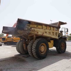 1995 Cat 769C Rigid Dump Truck Rear Right View - RD-0187