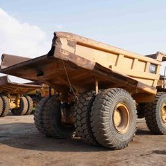 2010 Cat 773D Rigid Dump Truck Rear Right View - RD-0476