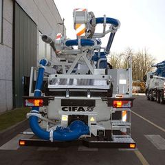 Cifa K20L concrete pump truck rear view