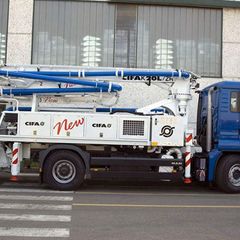 Cifa K20L concrete pump truck right side view