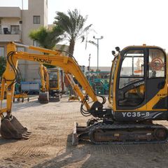 2017 Yuchai YC35-8 Mini Excavator- left side view- Al Marwan