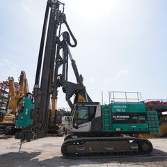 Piling Rig SR35-F with ABI Mobilram TM22-left-side-view