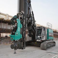 SR35 F with ABI Mobilram Piling Rigs Front Left View