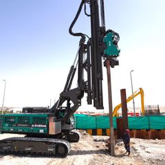 SR35 F with ABI Mobilram Piling Rigs Project Image