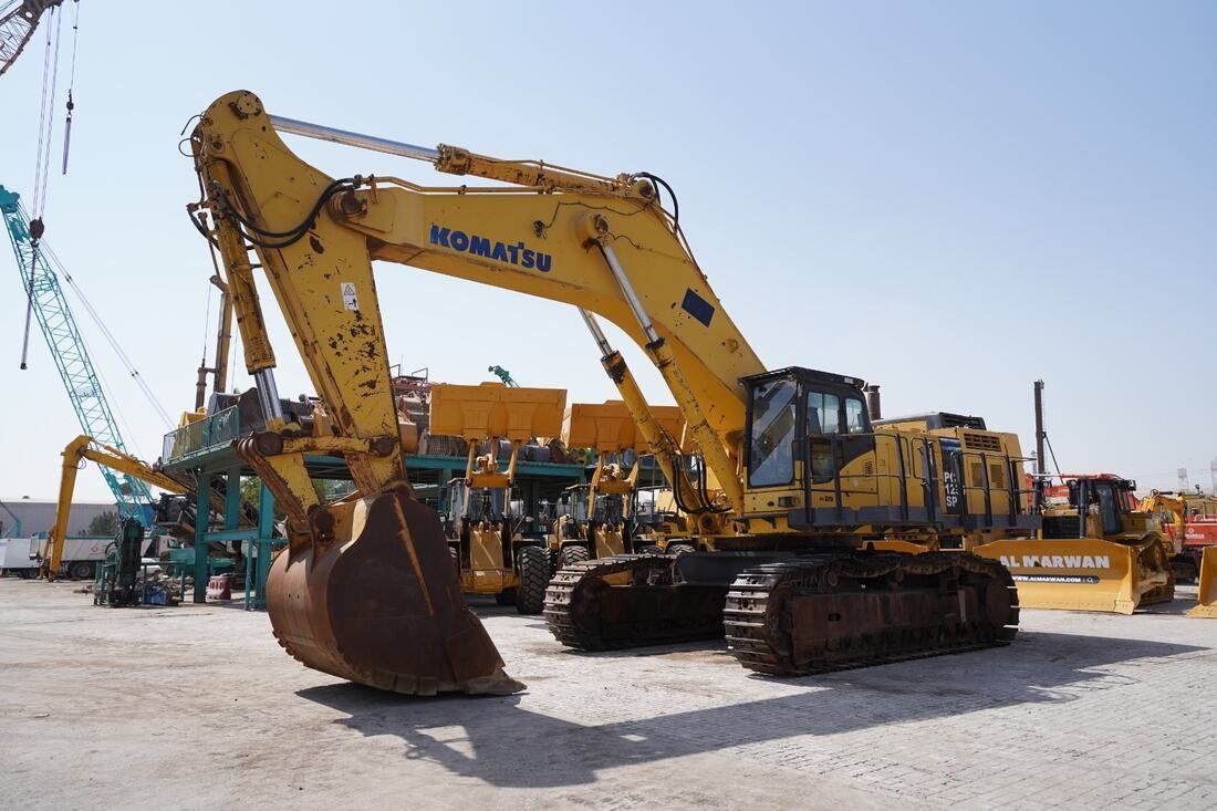 2005 Komatsu PC1250-7 Track Excavator Front Left View - Al Marwan Machinery