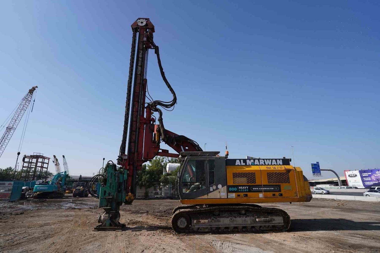 Zeppelin Float Rig Sennebogen Zeppelin ABI Mobilram Piling Rig