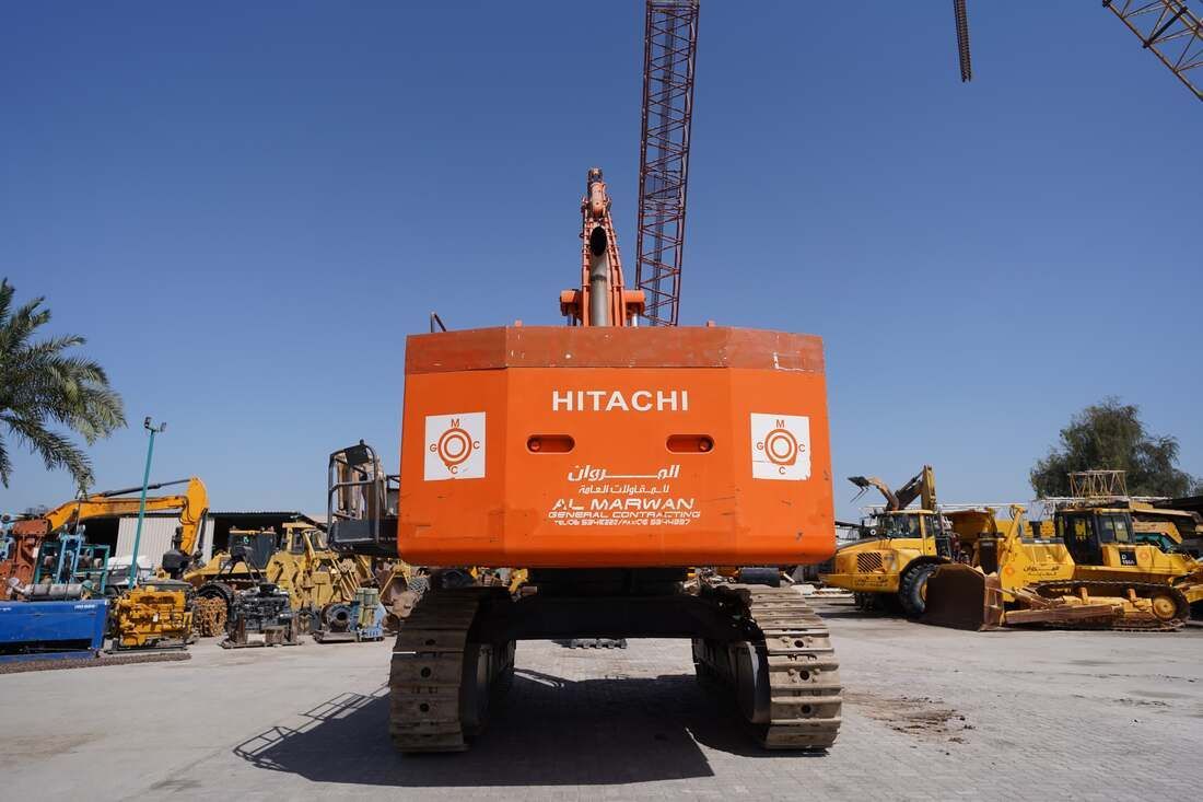 2010 Hitachi ZX870H-3F Zaxis Large 86 ton Hydraulic Crawler Long Reach Boom Excavator Tracked Digger Back View