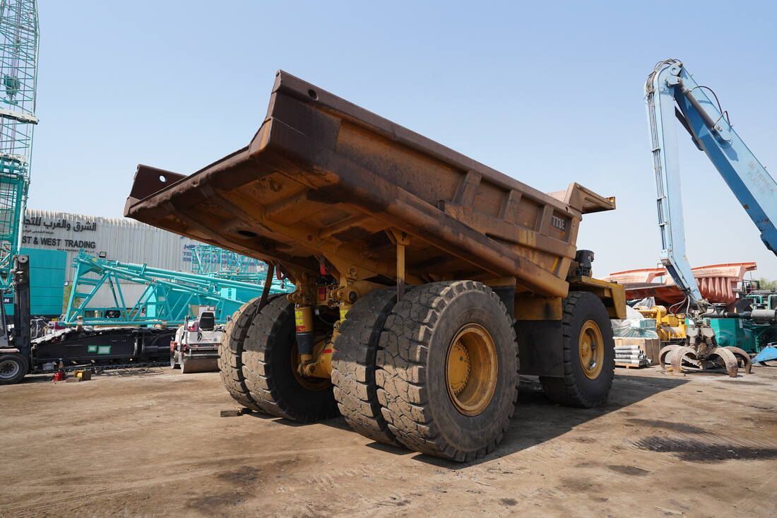 2018 Cat 773E Rigid Dump Truck- Rear right side view-Al Marwan