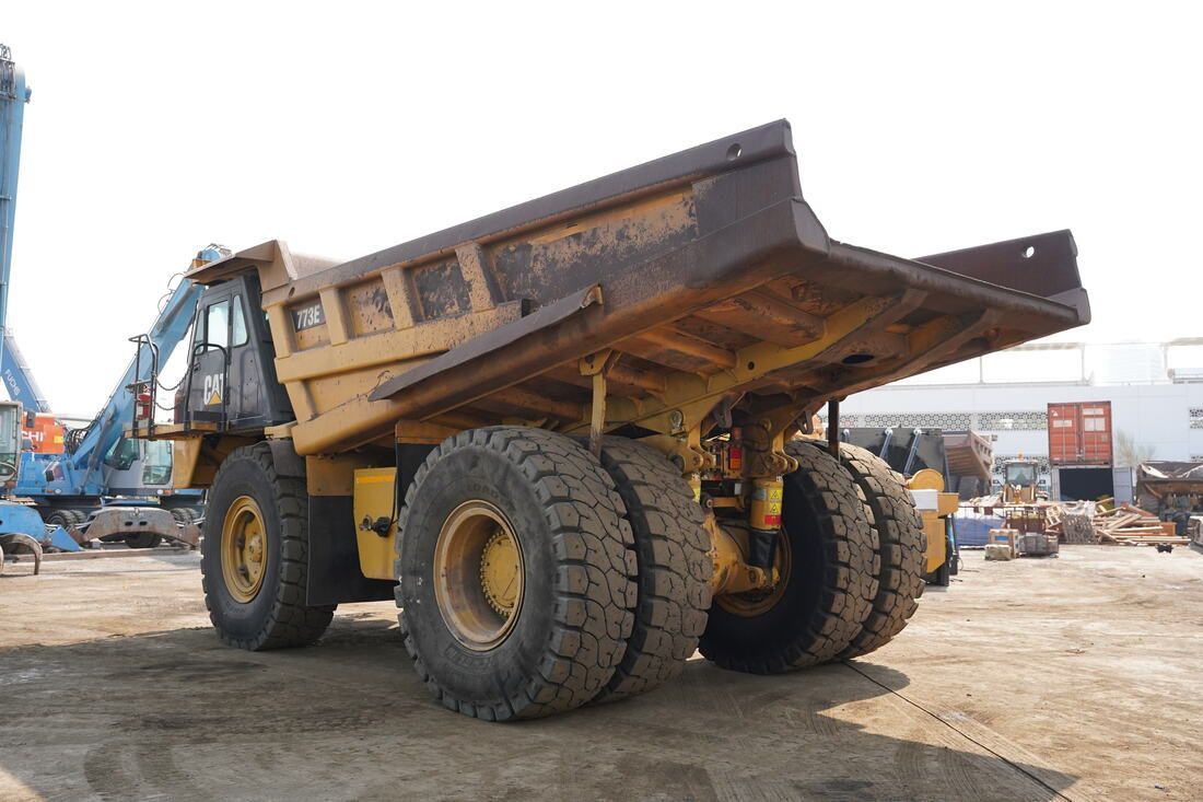 2018 Cat 773E Rigid Dump Truck- Rear left side view-Al Marwan