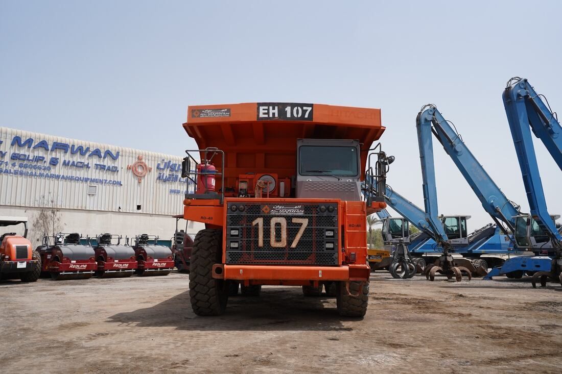 Rigid Dump Truck 2011 Hitachi EH1100-3 - front view - Al Marwan Heavy Machinery