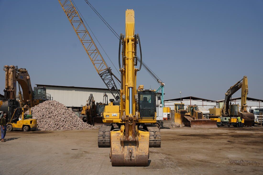 2018 Komatsu PC300-8MO Track Excavator front view - Al Marwan Heavy Machinery