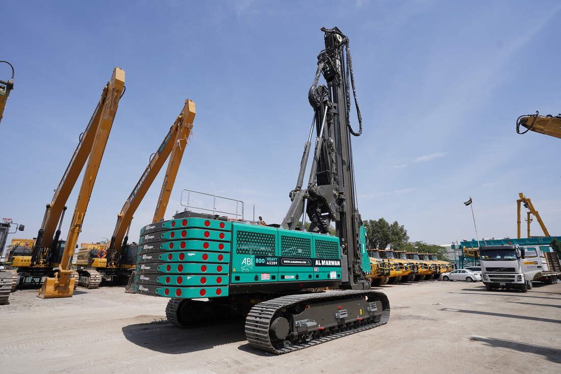 Piling Rig SR35-F with ABI Mobilram TM22-rear-right-view