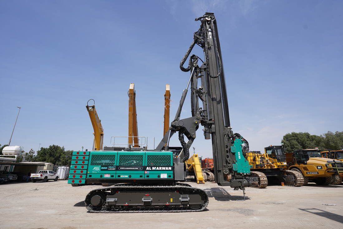 Piling Rig SR35-F with ABI Mobilram TM22-right-side-view