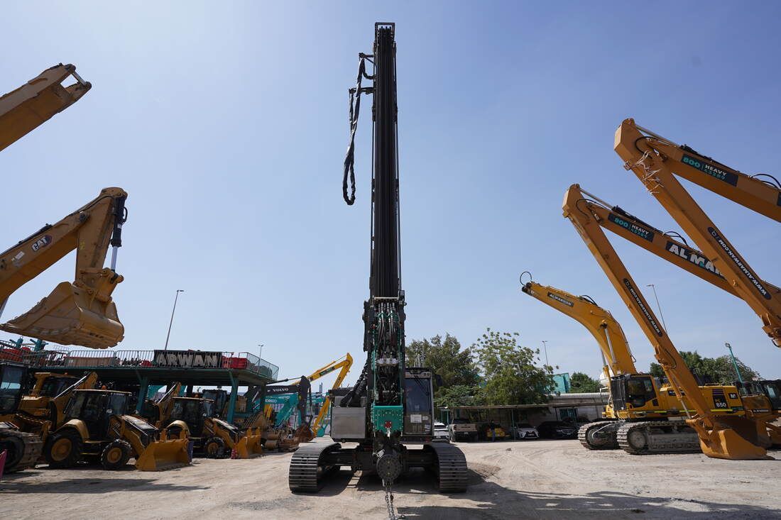 Piling Rig SR35-F with ABI Mobilram TM22-front-view