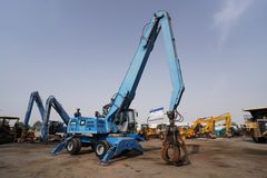 Terex Fuchs MHL350 Material Handler 2011 Right front View -  Al Marwan Heavy Machinery