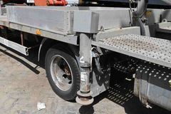 2003 Multitel 160 ALU DS Boom Lift on Nissan Cabstar Truck Undercarriage View - LF-0058
