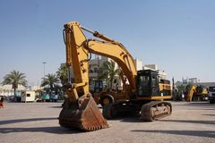 Used 2012 Caterpillar 349D Track Excavator-Front Left View