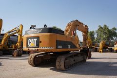 Used 2012 Caterpillar 349D Track Excavator-Rear Right View