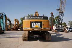 Used 2012 Caterpillar 349D Track Excavator-Rear View