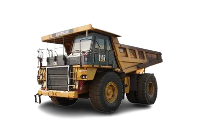 2018 Cat 773E Rigid Dump Truck- left side view-Al Marwan