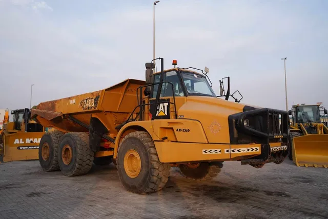 2012 Cat 740B Articulated Dump Truck Front Right View