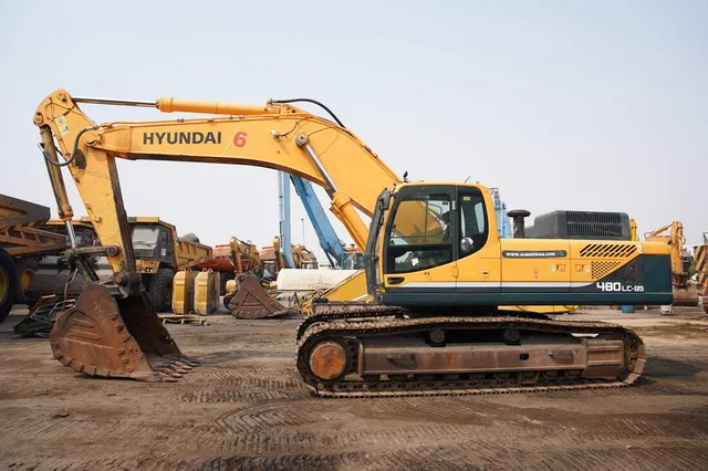 2020 Hyundai 480LC-9S Track Excavator Left Side View