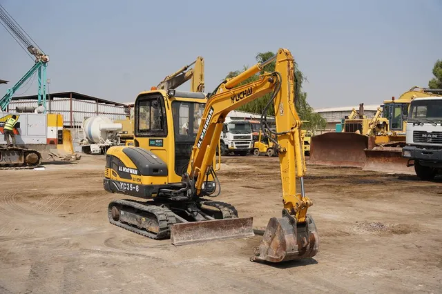 2017 Yuchai YC35-8 Mini Excavator- Front right side view- Al Marwan