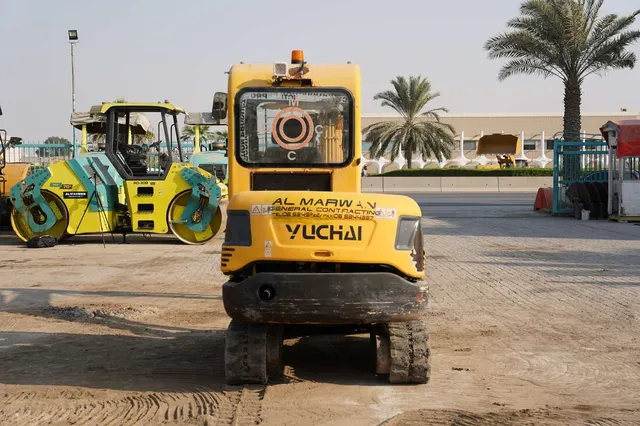 2017 Yuchai YC35-8 Mini Excavator- Rear view- Al Marwan
